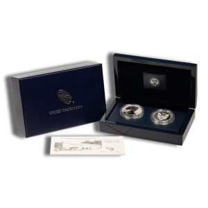 2013 American Eagle West Point Two-Coin Silver Set w/ Box & COA